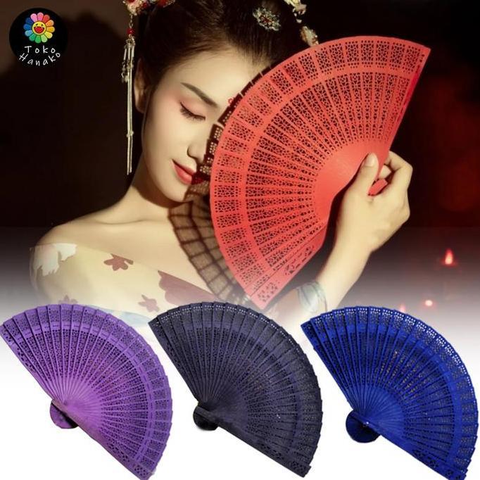 RPG Kipas Kayu Custom Sablon/Kipas Cendana Bali/Souvenir Kipas Kayu Cendan