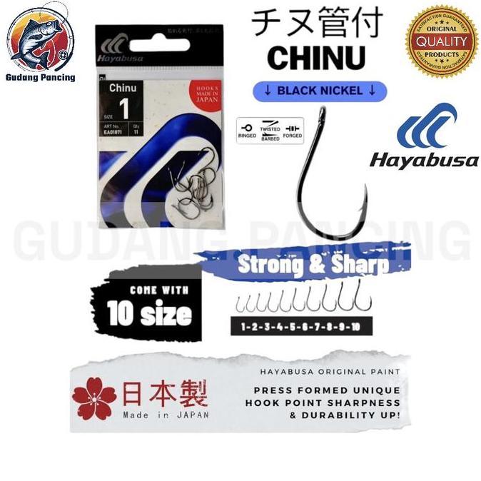 Mata Kail Pancing Hayabusa Chinu With Ring Jepang