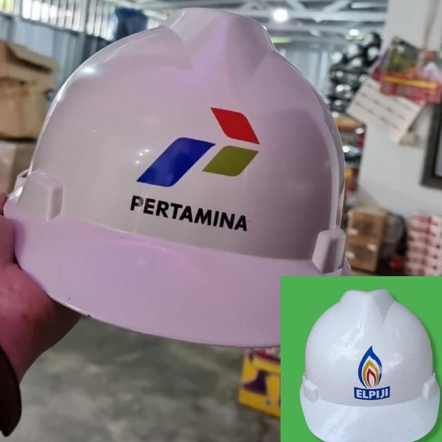 Helm Pertamina Helmet Proyek Helmet Peralatan Pertamina Helm Elpiji Helm Lpg