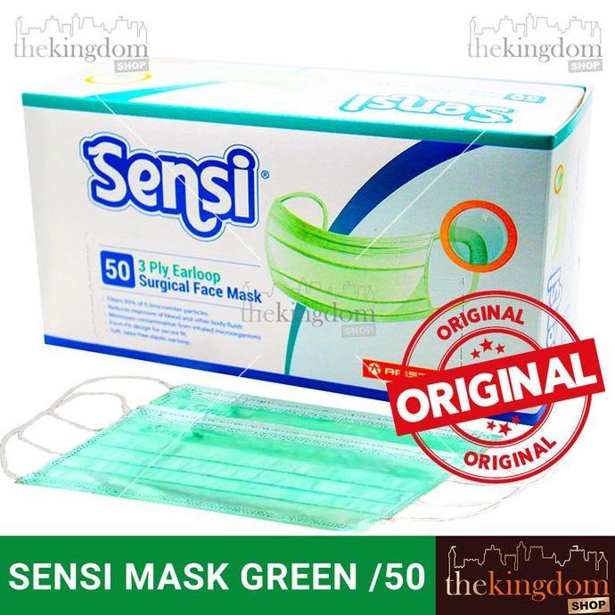 Medizin- Masker Sensi Earloop Bedah Medis 4Ply Surgical Face Mask 4 Ply