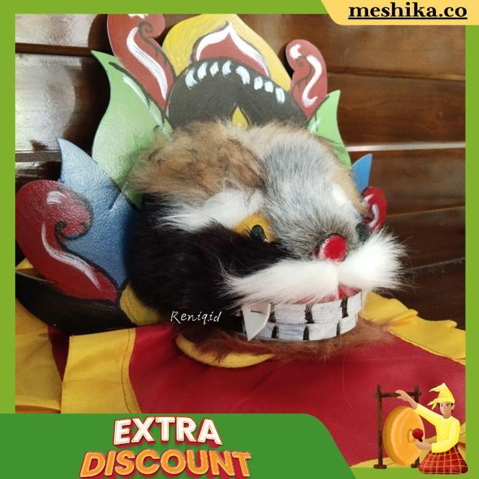Barongan Kucing Anak Bahan Spons Kayu Bulu