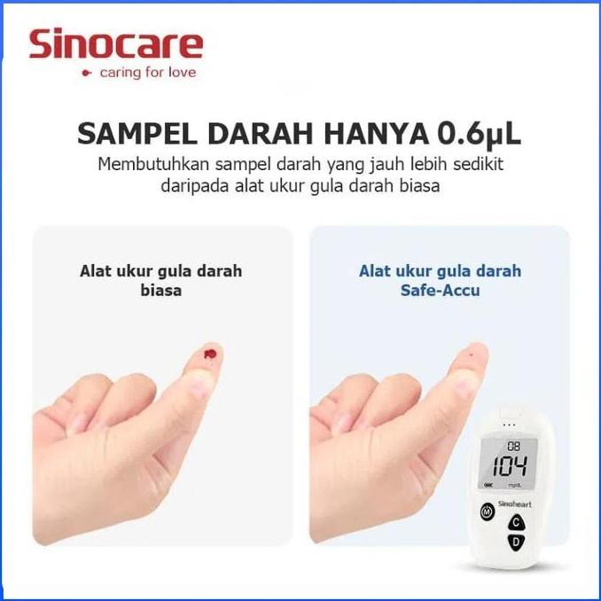 Medizin- Sinoheart Strip Gula Darah Sinocare Strip Gula Darah Stik Gula Darah Sinoheart Cek Gula Dar