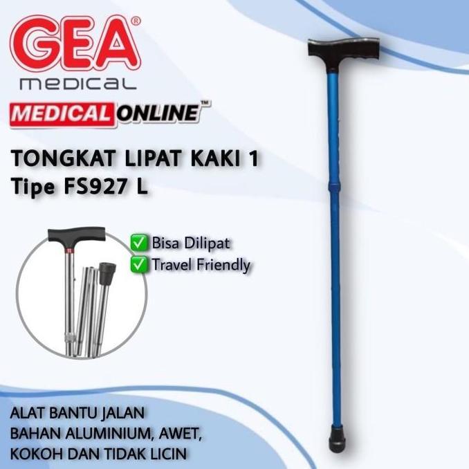 Medizin- Tongkat Kaki 1 Alat Bantu Jalan Tongkat Lipat Gea Medical Online