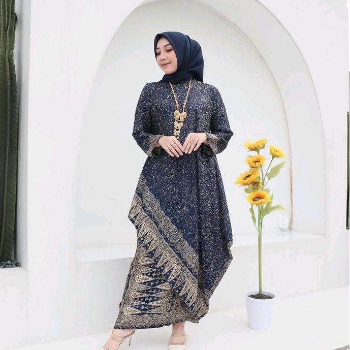 NEW SETELAN ROK BATIK MIRING VISCOS SEMI SUTRA/ SETELAN KEBAYA BATIK MODERN/ SET ROK BATIK WANITA TE