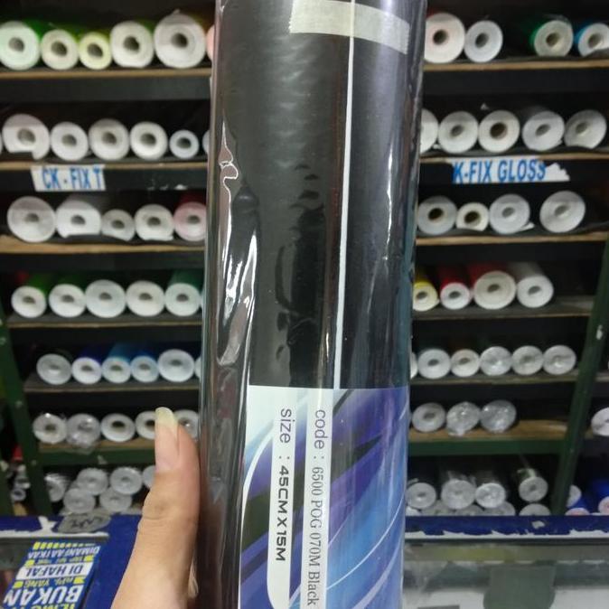 STICKER SKOTLET HITAM DOFF 1 ROLL PANJANG 15 METER