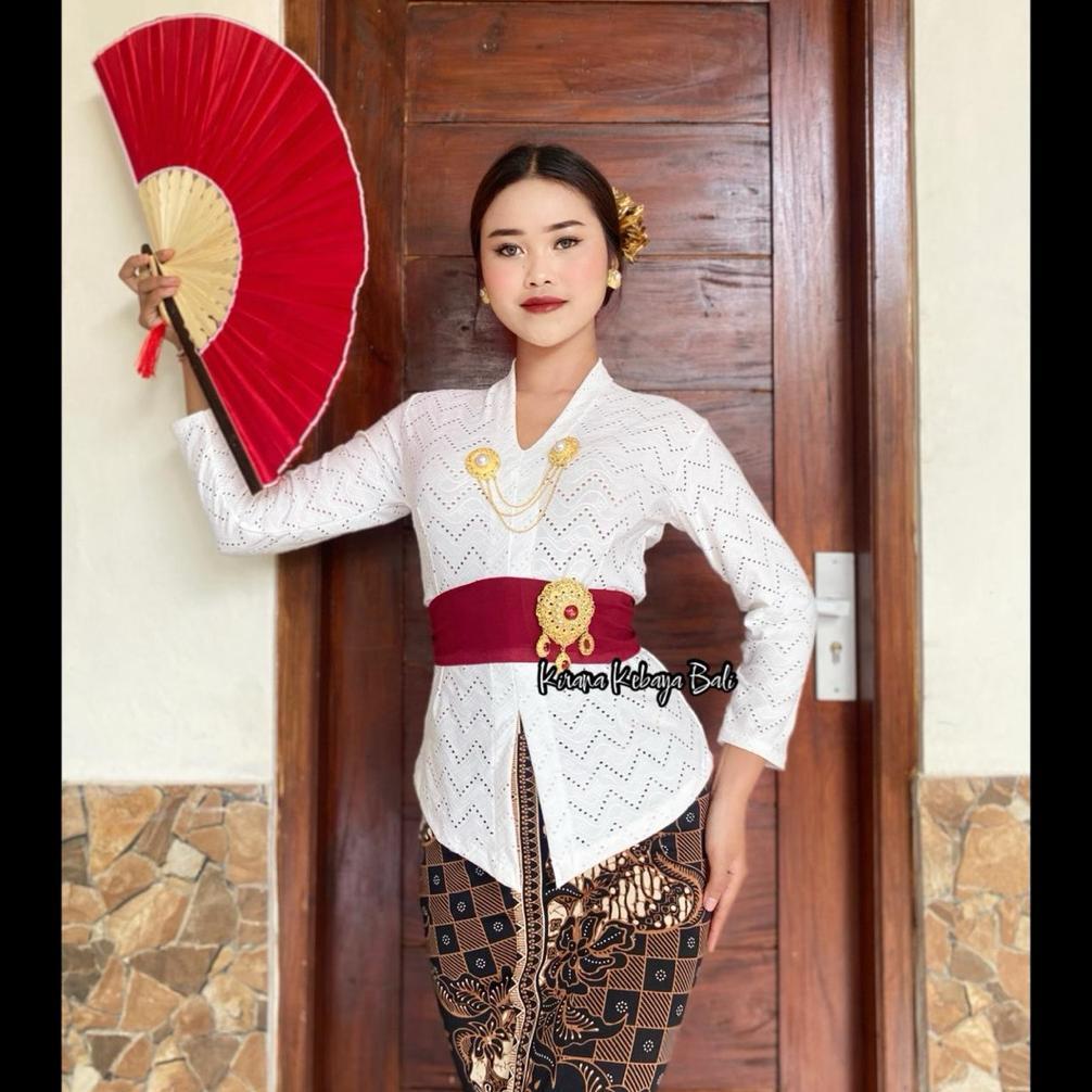 SOLVACONCEPT KEBAYA BALI IVORY STRAIT KARTINI LENGAN PANJANG SALE