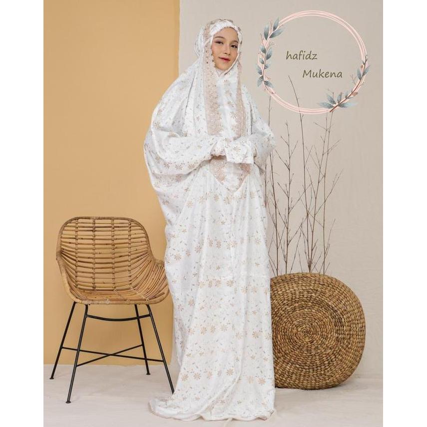 Mukena Terusan Bahan Adem HaLus 2024 Sutra Milo Bordir Cantik Mewah Motif Panjang Renda Tebal Muslim