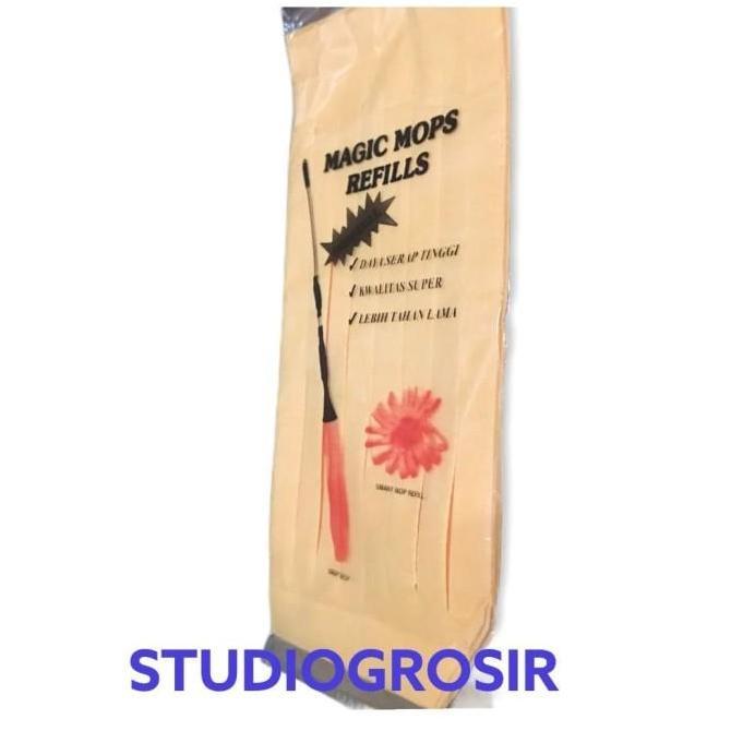 Refill Refil kain pel dorong kuning magic mop / smart mop Sunflower