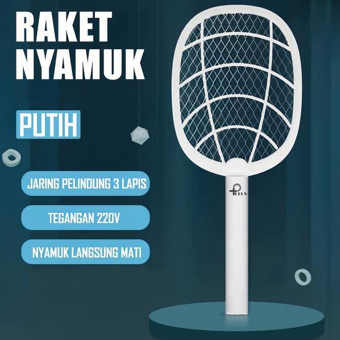 RAKET ELEKTRIK Raket Pembasmi Nyamuk setrum kencang  rechargeable raket nyamuk