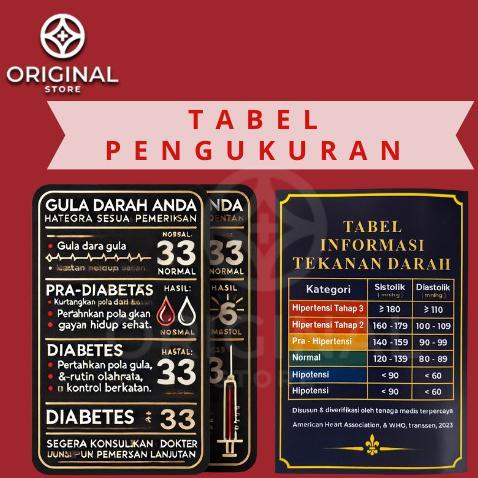 Terlaris Tabel Pengukuran Alat Cek Gula Darah Kolesterol Asam Urat Digital Akurat & Praktis