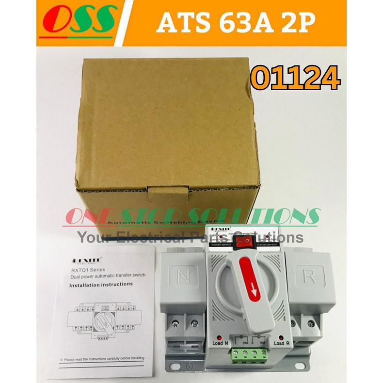 ATS Automatic Transfer Switch Untuk Pindah Otomatis Genset Dan PLN ATS GENSET 63A 2P 2 POLE