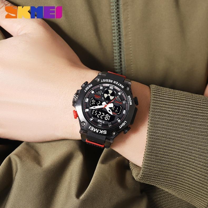 ORIGINAL SKMEI 2223 Jam Tangan Pria Digital Analog Sport Watch Anti Air 5 Bar MGOS