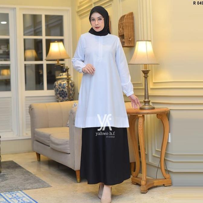 Uprelig- Setelan Rok Baju Hitam Putih/Pramuka Guru Wanita/Baju Kerja Dinas Busuy/Baju Setelan Tunik 
