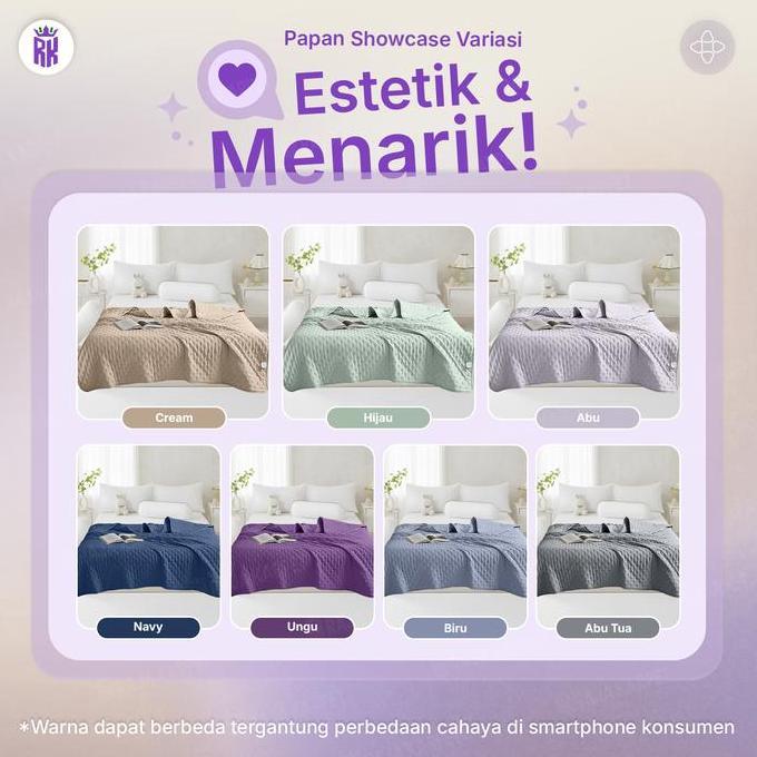[ CICIBARBAR ] Selimut Korea Style Warna Pastel Kain Microtex Halus Lembut 120x200 160x200 180x200cm