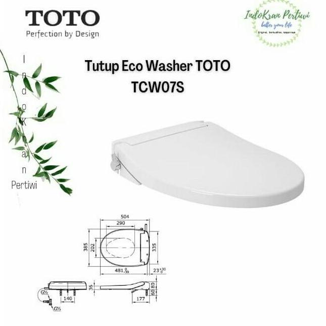 TOTO Eco Washer TCW07S / Tutup Closet TOTO Tcw07s Eco Washer