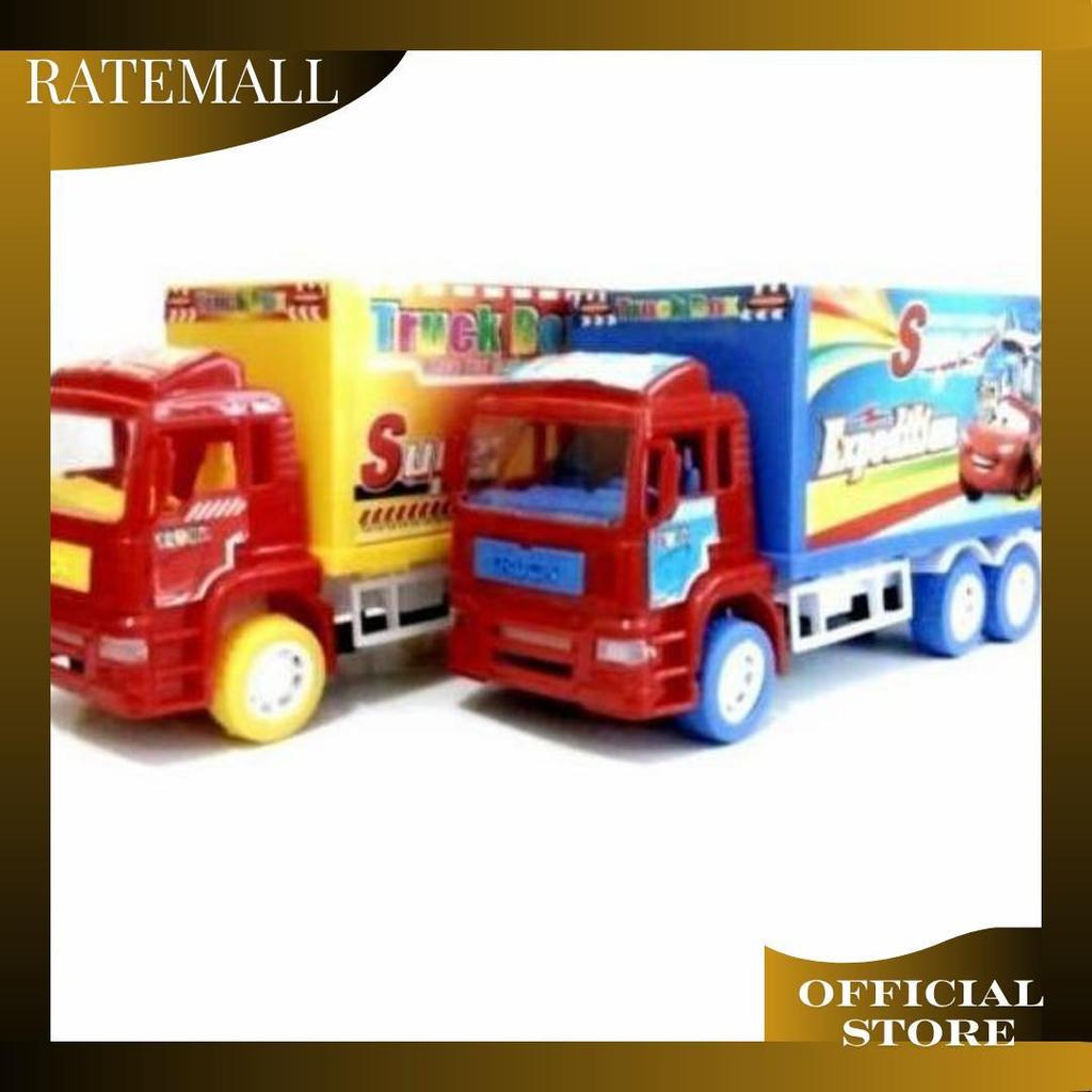 Mainan Truk Box Muatan - Truk Kontainer Sponsor Balap ATPromo