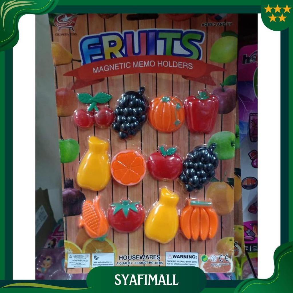 BUAH MAGNET HIASAN KULKAS  BUAH MAGNET BUAH MENEMPEL AT COD
