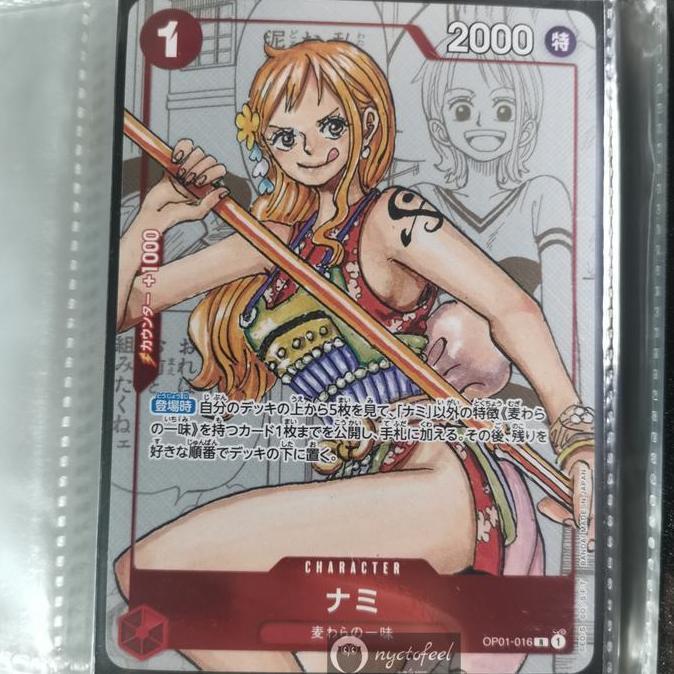 New ONE PIECE TCG / Kartu | 25th Anniversary Nami OP01-016 Parallel | JP