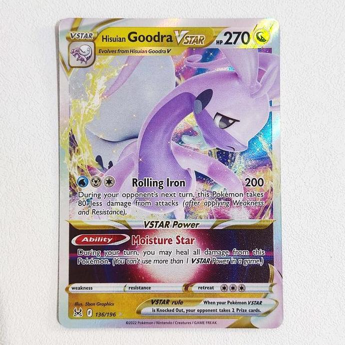 New Hisuian Goodra VSTAR 136/196 - Lost Origin Pokemon Card English TCG