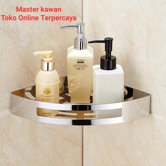 Rak sudut Stainless /Rak Serbaguna Minimalis