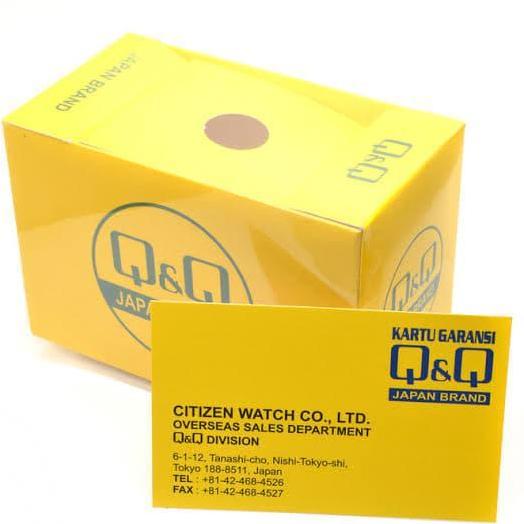 Q&Q QnQ QQ Digital Jam Tangan Karet Pria Hitam M168J800Y Original