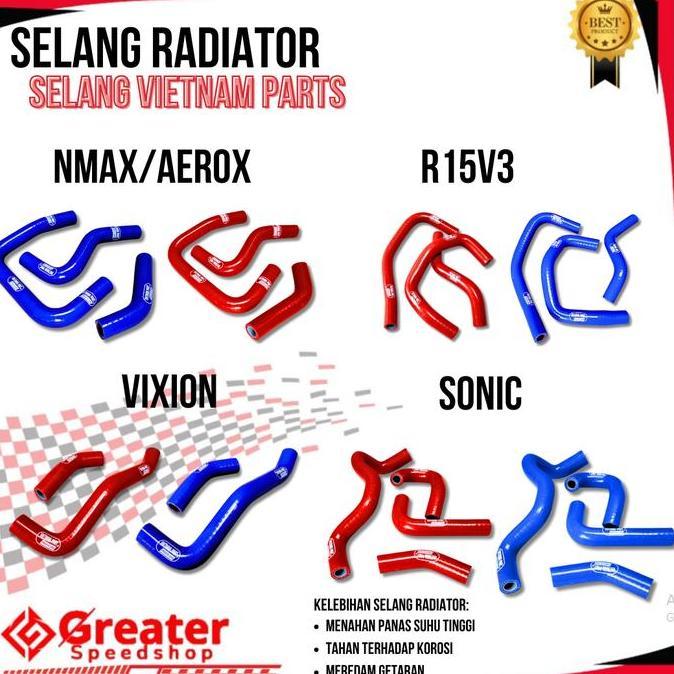 Selang Radiator Samco SONIC SELANG RADIATOR R15 VVA V3 SELANG RADIATOR MT-15 SELANG RADIATOR R15 V4 