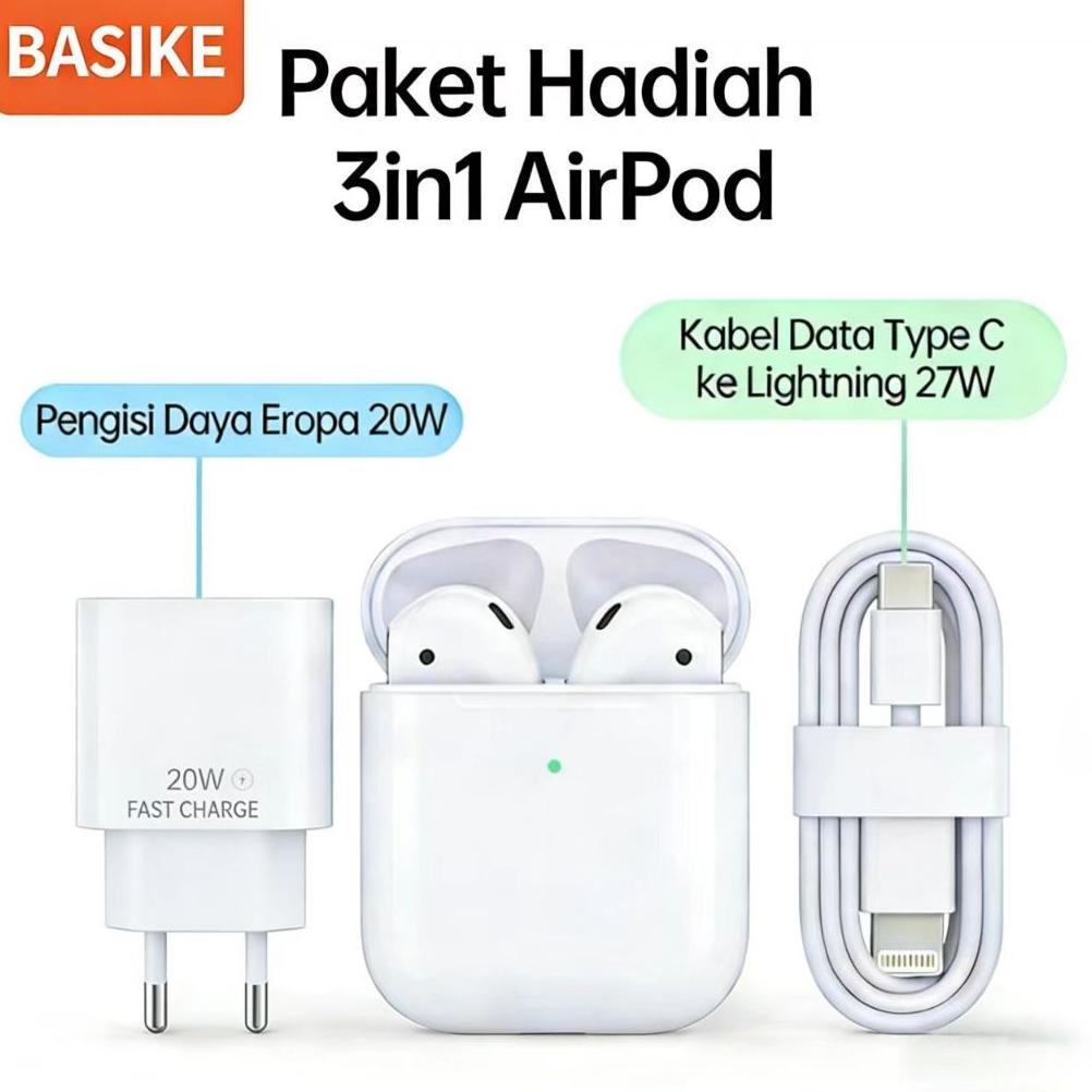 (COD) (HOT)BASIKE Headset Bluetooth TWS Wireless Earphone Earbuds Gaming Original WaterProof TW90 Se