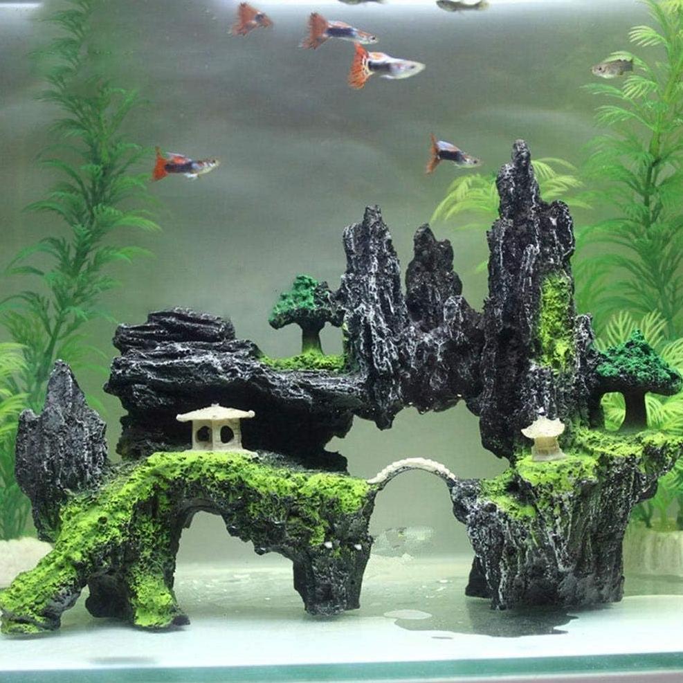 Tebing Guangzhou, hiasan aquarium tebing cina, dekorasi aquarium tebing, hiasan aquarium tebing, dek