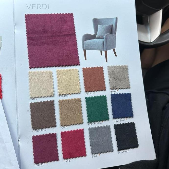 Kain Bludru / Beludru Velvet Tebal - Verdi (Furniture, Sofa, Kursi)