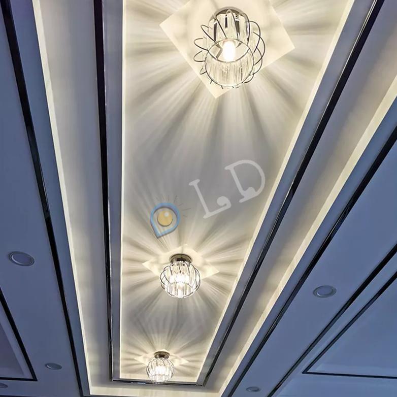 (COD) [COD] Lampu Plafon kristal Ceiling Minimalis Lampu kristal plafon rumah modern Untuk Ruang Tam