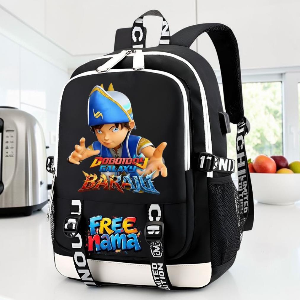 Promo  Tas Ransel Sekolah Boboiboy Galaxy Baraju Anak Laki Laki Sd Smp - Tas Anak Boboiboy