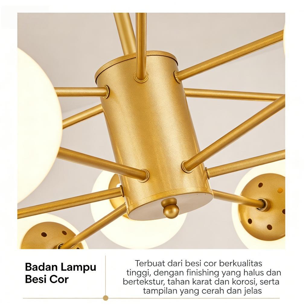 (COD) lampu hias gantung ruang tamu minimalis modern cup lampu gantung alat dekorasi lampu gantung n