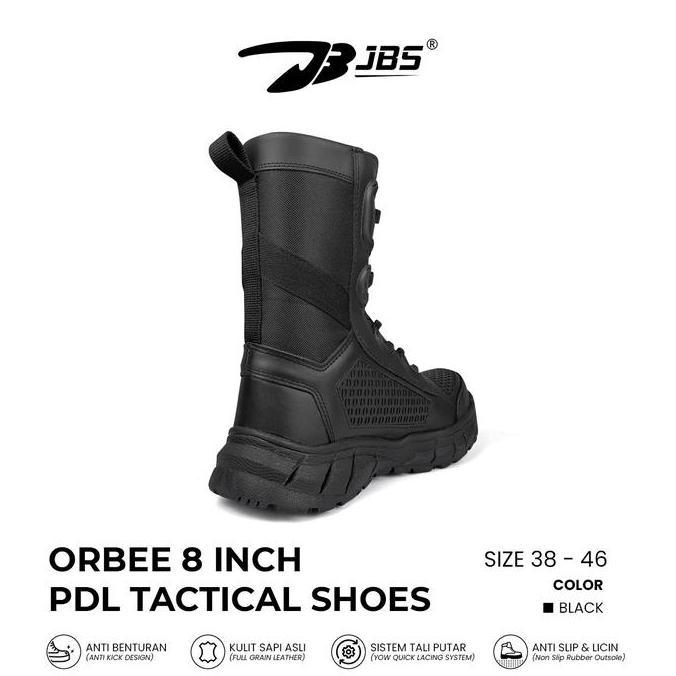 Sepatu pdl tali putar / Sepatu Tactical Original Rafale Orbee 8" Hitam