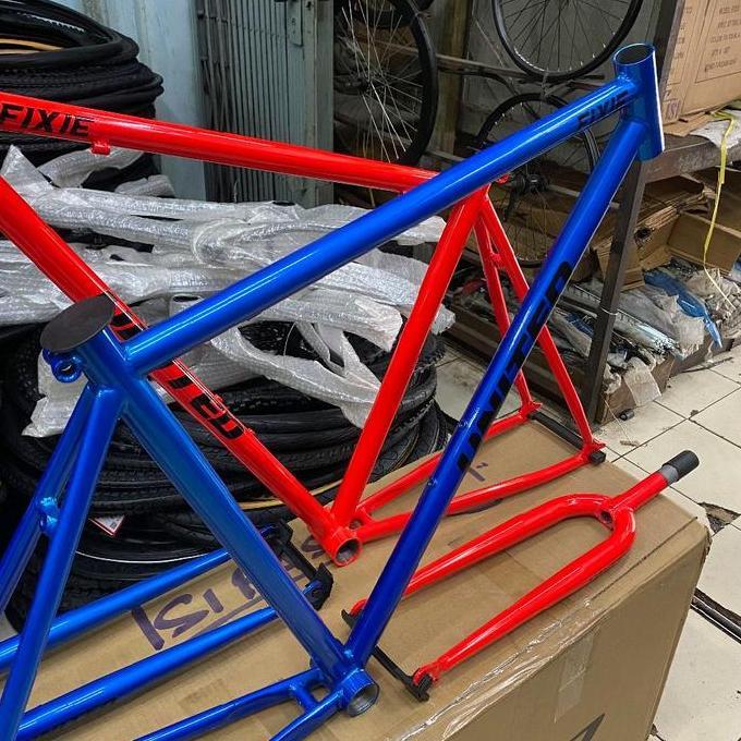 Frame + fork fixie Steel 700c ukuran 49 model classic