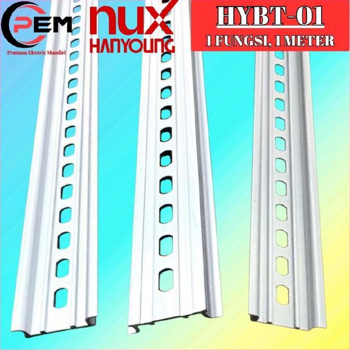 HANYOUNG NUX REL MCB DIN RAIL ALUMUNIUM HYBT-01 HY BT-01 HY BT01 HYBT01 1 FUNGSI 1 METER