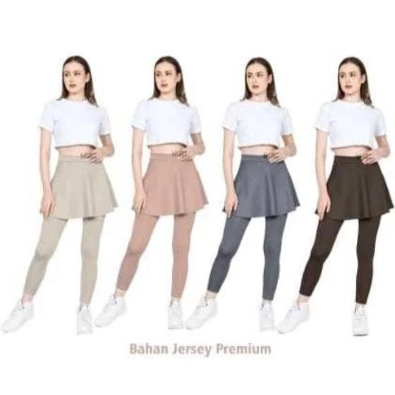 PAKET HEMAT Celana Rok Lari Senam Bersepeda Renang Zumba Sport Olah Raga Wanita Bahan Spandex Halus 