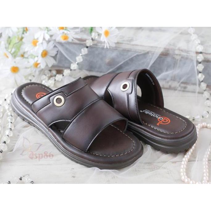 Donatello Sandal Slip On Pria Dewasa DM 81033 Coffee Size 39-43