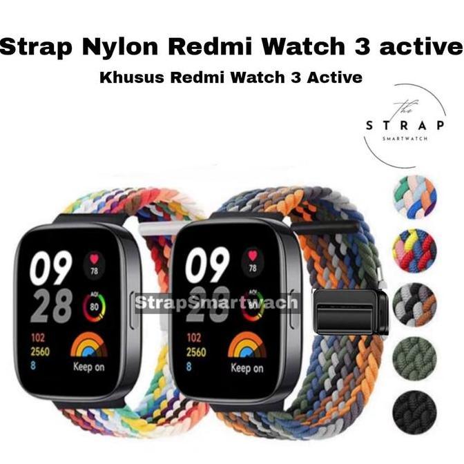 NEW STRAP NYLON MAGNET REDMI WATCH 3 ACTIVE STRAP NYLON REDMI 3 ACTIVE ORI