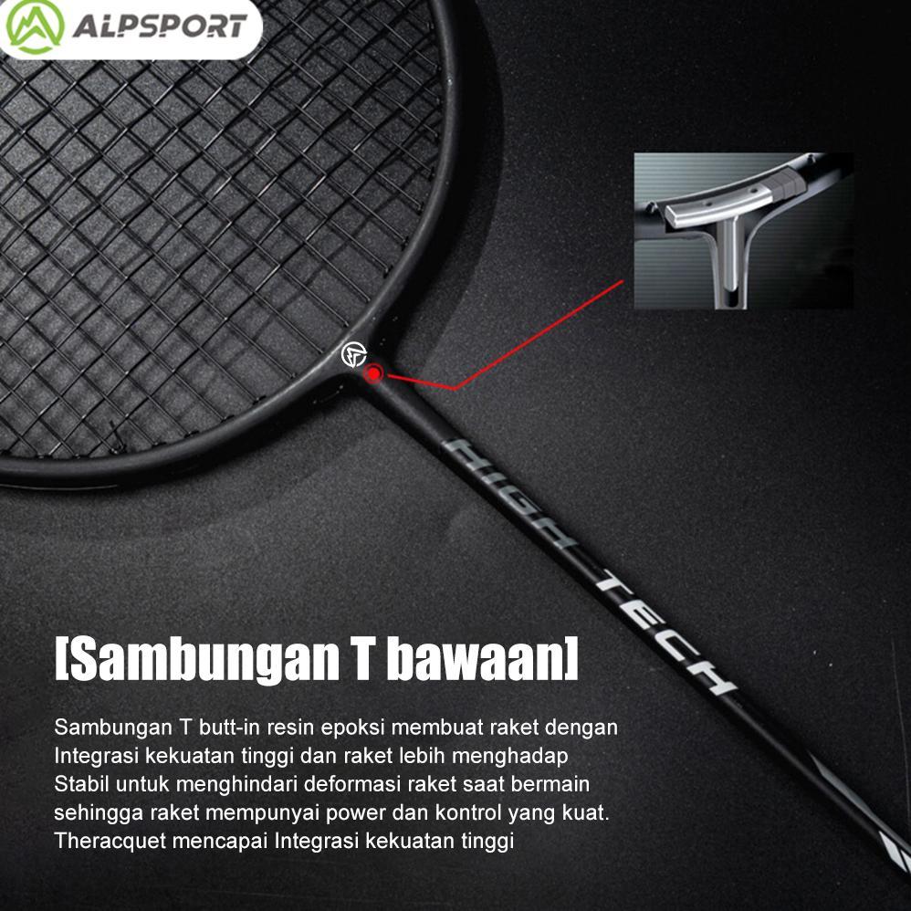 FLASH SALE ALPSPORT RR 2Raket + Tas 4U G5 100% Serat Karbon Penuh Desain Asli 22-28Lbs T800 Raket Bu