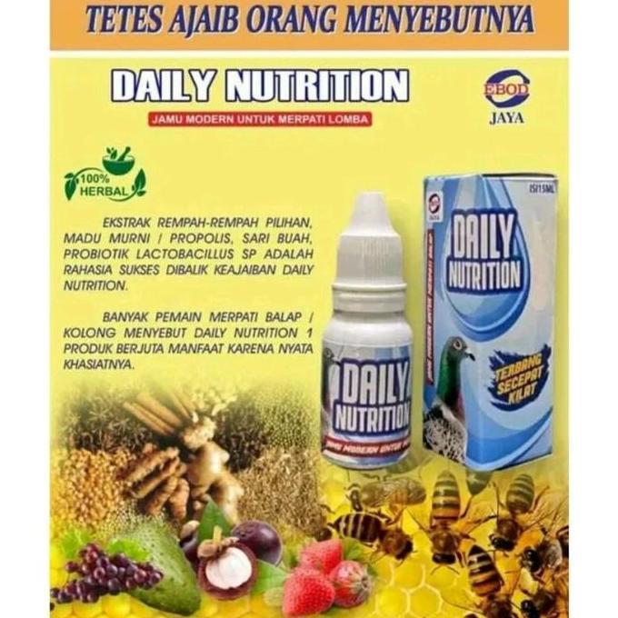 DAILY NUTRITION EBOD JAYA VITAMIN TETES HARIAN BURUNG MERPATI BALAP