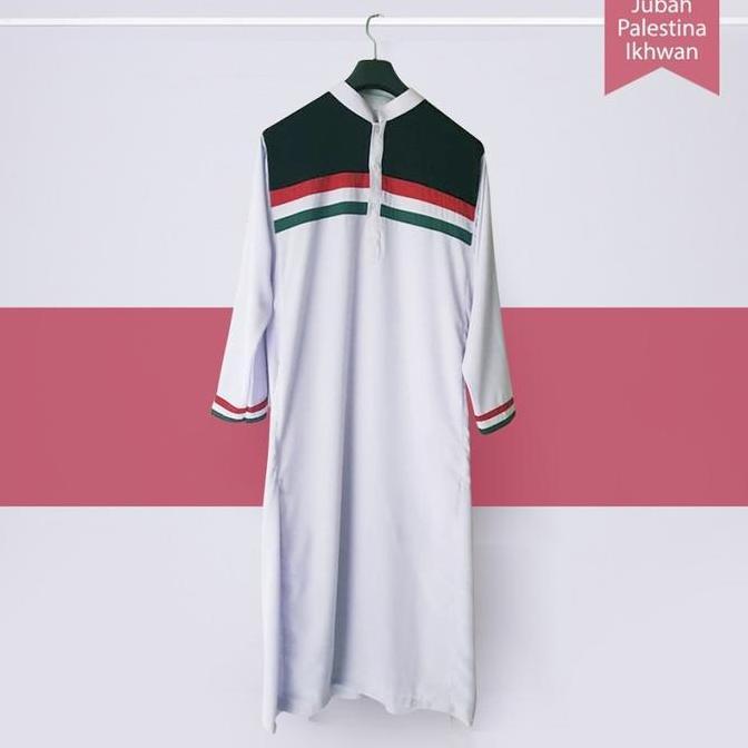 Jubah Palestina Hitam/Putih pria Dewasa, Pakaian sholat pria muslim
