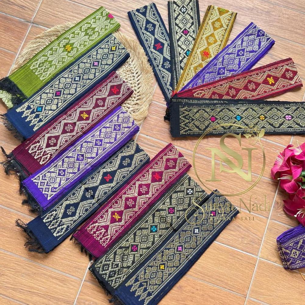NEW Selendang songket bali asli tenun benang emas | Obi songket bali [terbaik][terlaris]