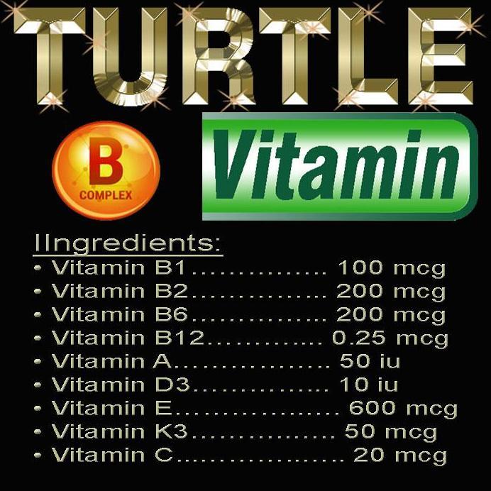 TURTLE VITAMIN BUBUK KAPSUL OBAT MENAMBAH NAFSU MAKAN MENCEGAH PENYAKIT KEKURANGAN VITAMIN B COMPLEX