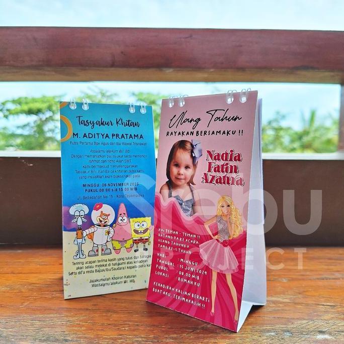 Ready (ISI 54 PCS) Souvenir Kalender Duduk 2026 Besar/ Souvenir Pernikahan / Undangan Khitan / ulang