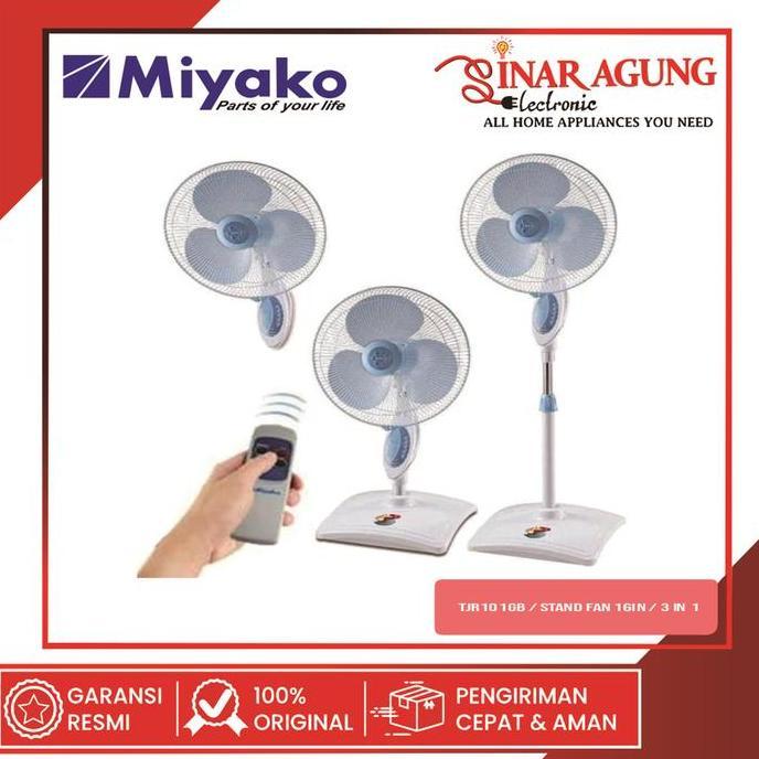 TERLARIS MIYAKO TJR101-GB KIPAS ANGIN   3 IN 1 DENGAN 3 KECEPATAN