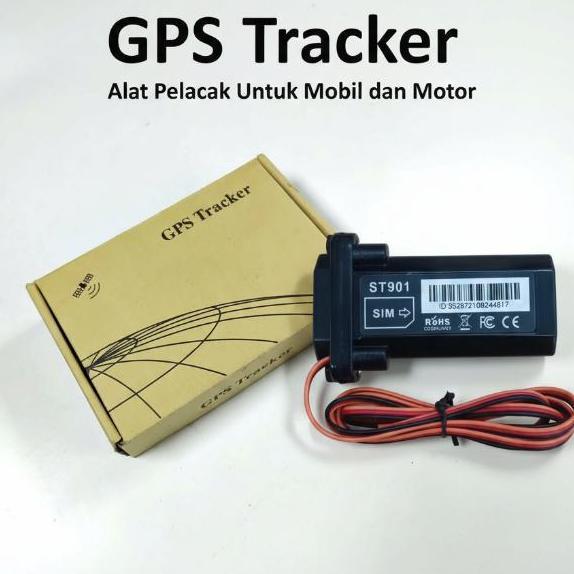 KOLBUNE Alat Pelacak Mobil Motor GPS Tracker Alarm 2G 12-90V Akurasi 5M & Baterai Lithium 200mAh unt
