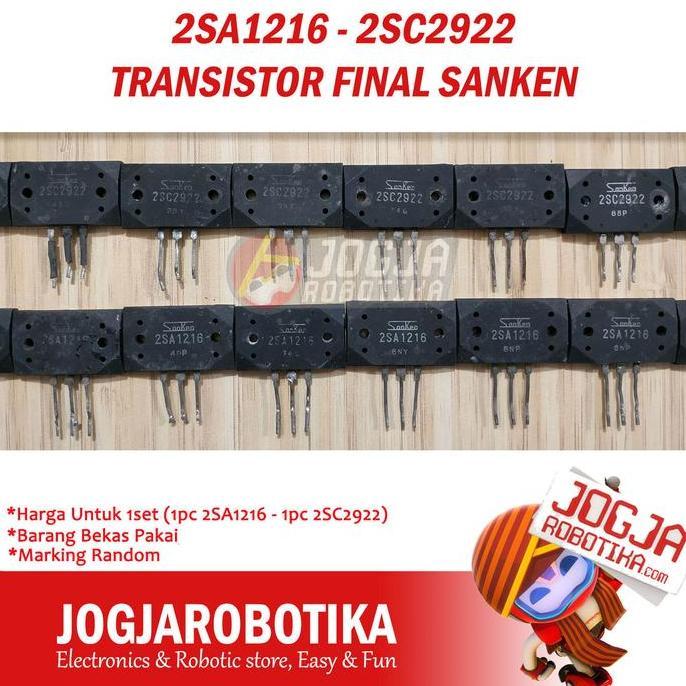 NARBU 2SA1216 - 2SC2922 TRANSISTOR FINAL SANKEN