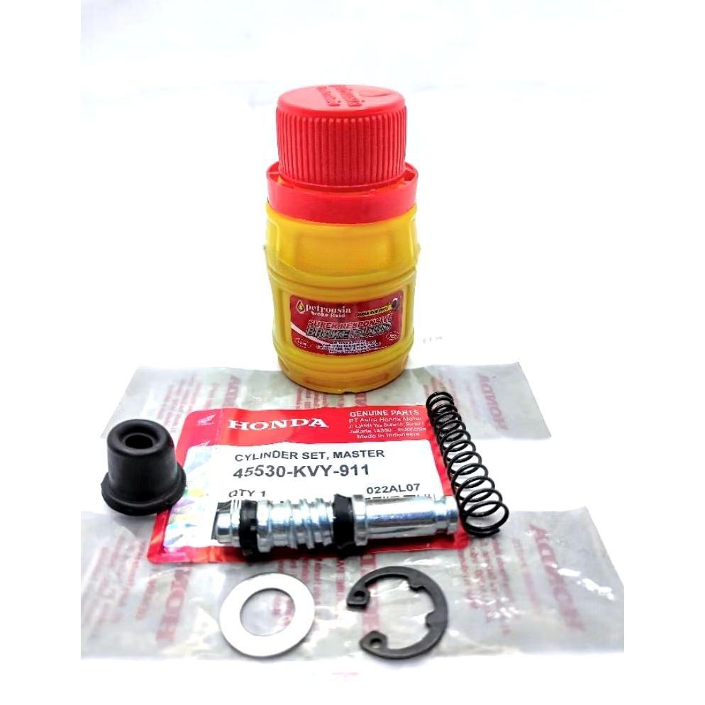 1SET SEAL SIL MASTER REM + MINYAK REM HONDA BEAT FI VARIO 125 SCOOPY SPACY BLADE REVO ABSOLUTE GENIO