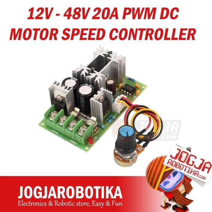 OMBAGE 12V - 48V 20A PWM DC MOTOR SPEED CONTROLLER