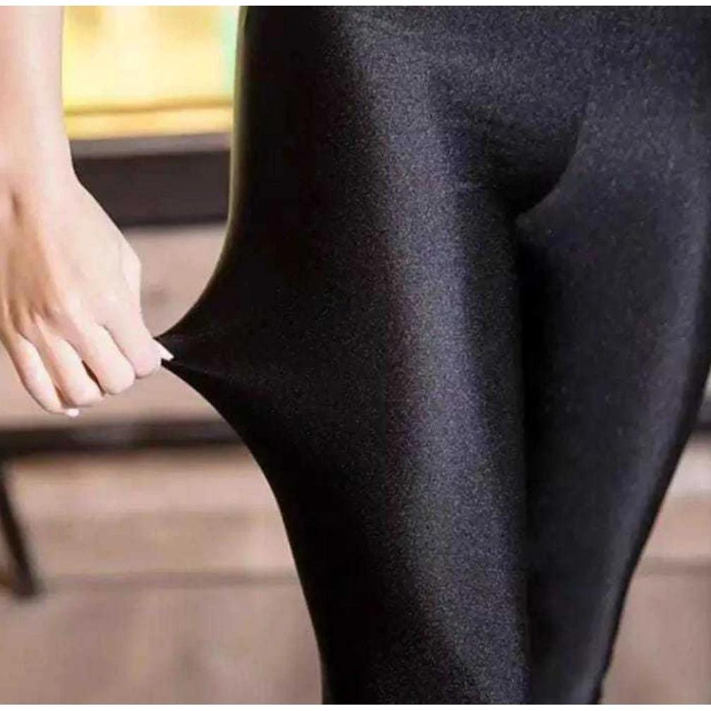 CUCI GUDANG Legging Kilap Olahraga Lycra Wanita Dewasa High Waist Tebal